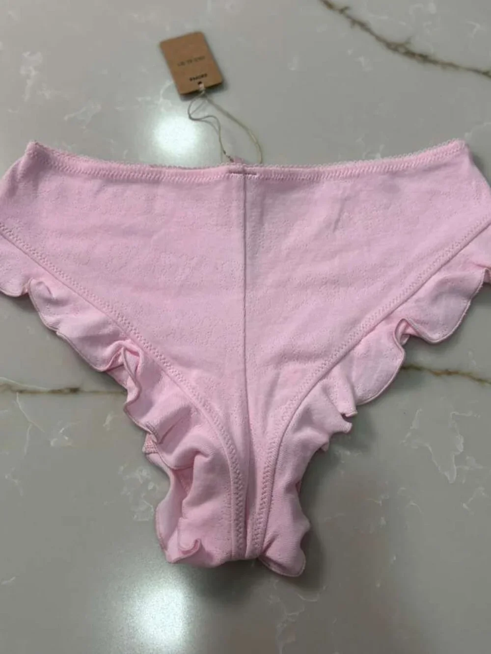 🎀 🍭 NWT SKIMS Logo Pointelle Panties | Bubble Gum | XS 🌸 ✨